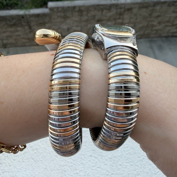 Two Tone Serpentine Watch Bracelet - Picture 3 of 3